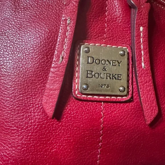 Dooney & Bourke Red Authentic Vintage Dillen Shoulder Bag - Picture 3 of 13